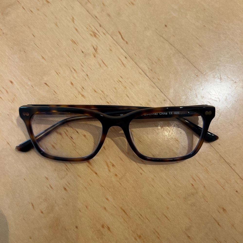 Pair Blue Screen Eyeglasses with Green Case